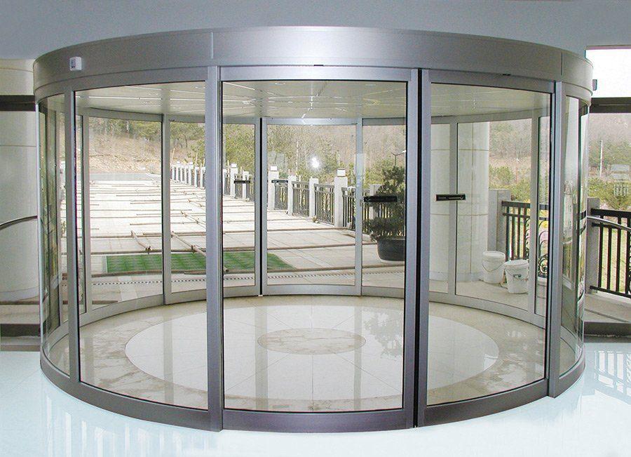 ประตูออโต้บานโค้งอัตโนมัติ (Curved Automatic Door)