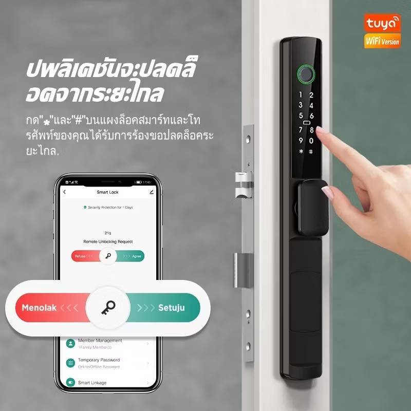 B&M - รุ่น doorlock-tuya
