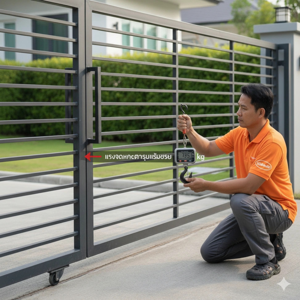 วัดน้ำหนักประตูรีโมท
