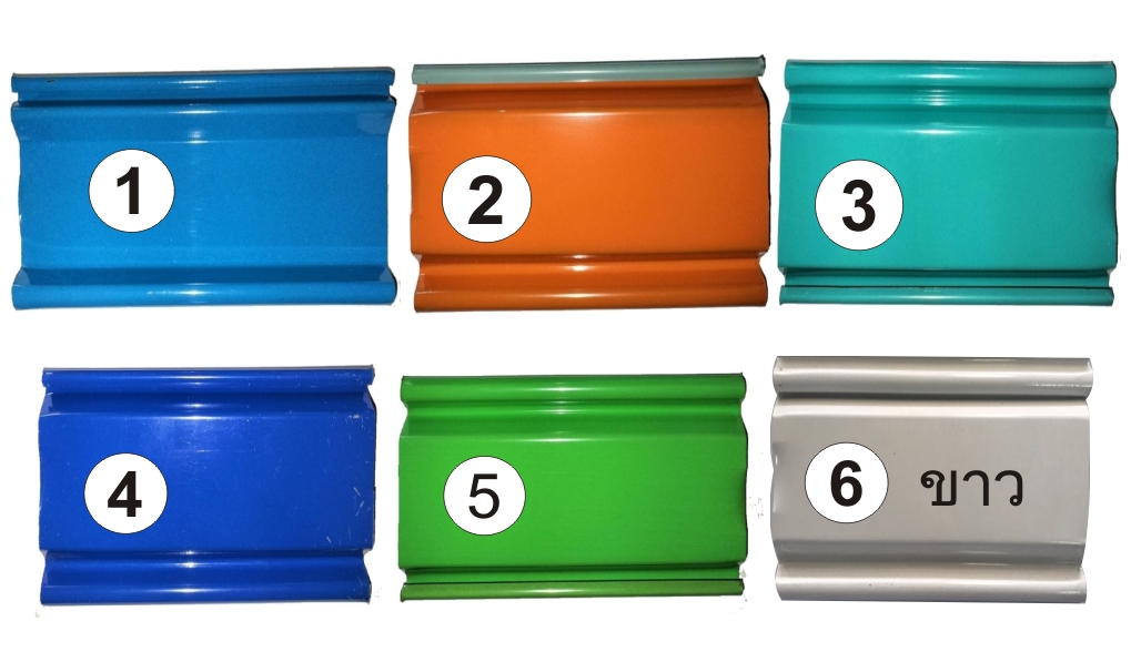 ประตูม้วนสีสันสดใส